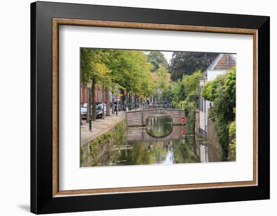 Netherlands, Holland, Utrecht Province, Amersfoort. Inner City Canals-Emily Wilson-Framed Photographic Print