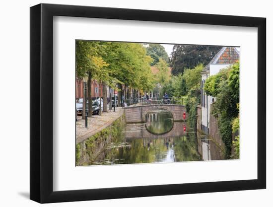 Netherlands, Holland, Utrecht Province, Amersfoort. Inner City Canals-Emily Wilson-Framed Photographic Print