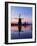 Netherlands, Kinderdijk, Windmills at Sunrise along the canals.-Terry Eggers-Framed Photographic Print