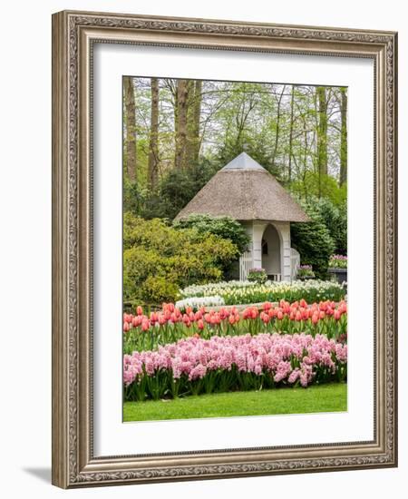 Netherlands, Lisse. Flower displays at Keukenhof Gardens.-Julie Eggers-Framed Photographic Print