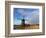 Netherlands, Nord Holland, Windmill along canal-Terry Eggers-Framed Photographic Print