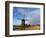 Netherlands, Nord Holland, Windmill along canal-Terry Eggers-Framed Photographic Print