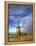 Netherlands, Nord Holland, Windmill along canal-Terry Eggers-Framed Premier Image Canvas