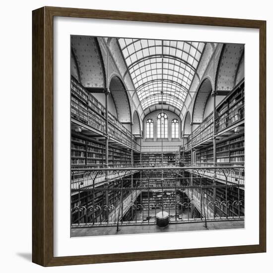 Netherlands, North Holland, Amsterdam. Cuypers Library in the Rijksmuseum, the largest and oldest a-Jason Langley-Framed Photographic Print