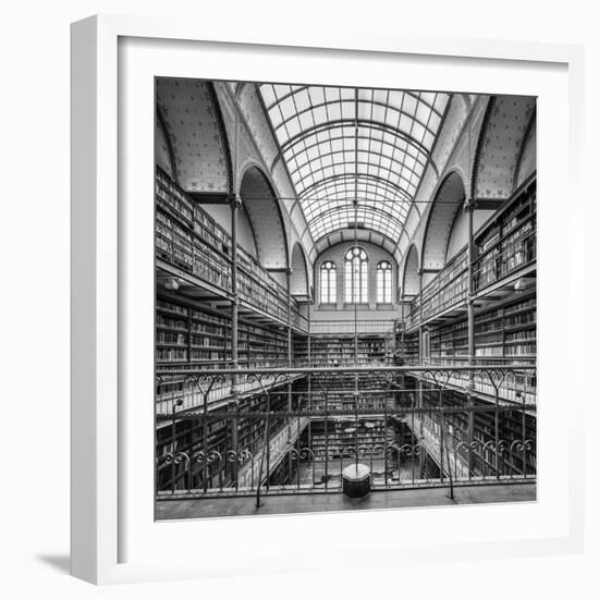 Netherlands, North Holland, Amsterdam. Cuypers Library in the Rijksmuseum, the largest and oldest a-Jason Langley-Framed Photographic Print