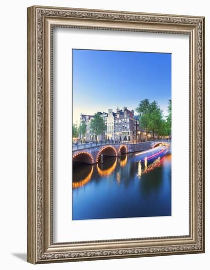 Netherlands, North Holland, Amsterdam. Keizersgracht the Canal-Francesco Iacobelli-Framed Photographic Print