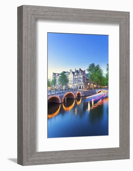 Netherlands, North Holland, Amsterdam. Keizersgracht the Canal-Francesco Iacobelli-Framed Photographic Print