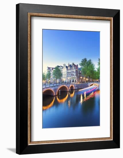 Netherlands, North Holland, Amsterdam. Keizersgracht the Canal-Francesco Iacobelli-Framed Photographic Print