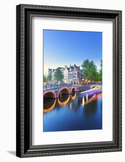 Netherlands, North Holland, Amsterdam. Keizersgracht the Canal-Francesco Iacobelli-Framed Photographic Print