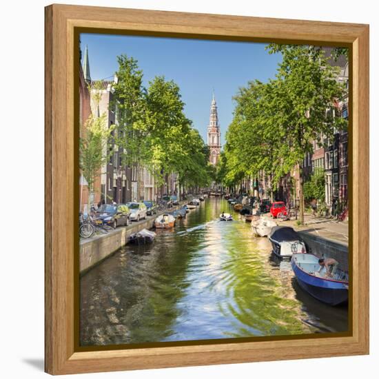 Netherlands, North Holland, Amsterdam. the Zuiderkerk Bell Tower-Francesco Iacobelli-Framed Premier Image Canvas