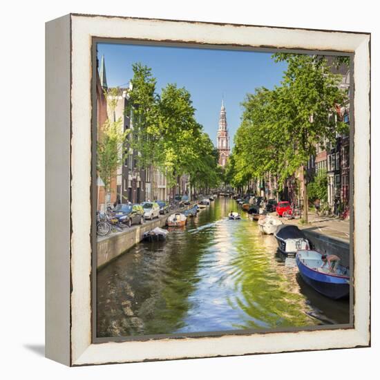 Netherlands, North Holland, Amsterdam. the Zuiderkerk Bell Tower-Francesco Iacobelli-Framed Premier Image Canvas