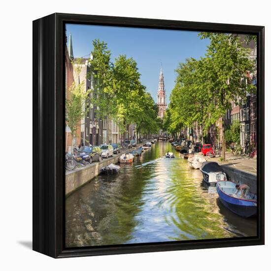 Netherlands, North Holland, Amsterdam. the Zuiderkerk Bell Tower-Francesco Iacobelli-Framed Premier Image Canvas