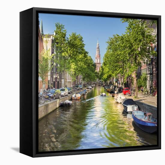 Netherlands, North Holland, Amsterdam. the Zuiderkerk Bell Tower-Francesco Iacobelli-Framed Premier Image Canvas