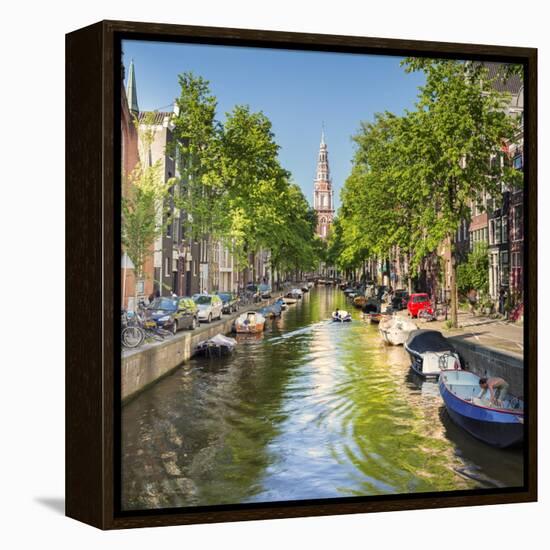 Netherlands, North Holland, Amsterdam. the Zuiderkerk Bell Tower-Francesco Iacobelli-Framed Premier Image Canvas