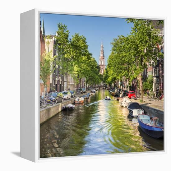 Netherlands, North Holland, Amsterdam. the Zuiderkerk Bell Tower-Francesco Iacobelli-Framed Premier Image Canvas