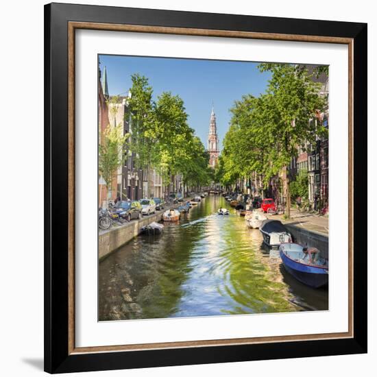 Netherlands, North Holland, Amsterdam. the Zuiderkerk Bell Tower-Francesco Iacobelli-Framed Premium Photographic Print