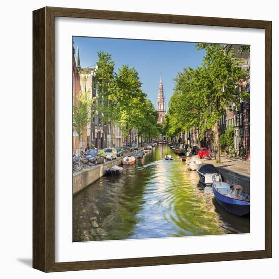 Netherlands, North Holland, Amsterdam. the Zuiderkerk Bell Tower-Francesco Iacobelli-Framed Photographic Print