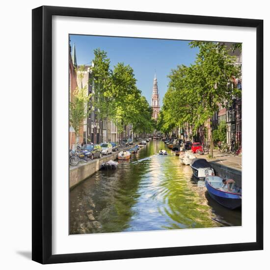 Netherlands, North Holland, Amsterdam. the Zuiderkerk Bell Tower-Francesco Iacobelli-Framed Photographic Print
