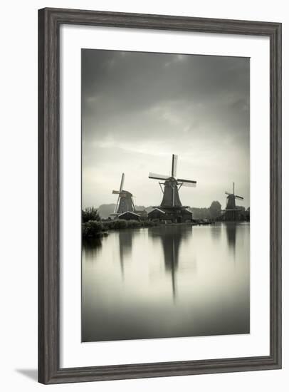 Netherlands, North Holland, Zaandam, Zaanse Schans Windmills-Alan Copson-Framed Photographic Print