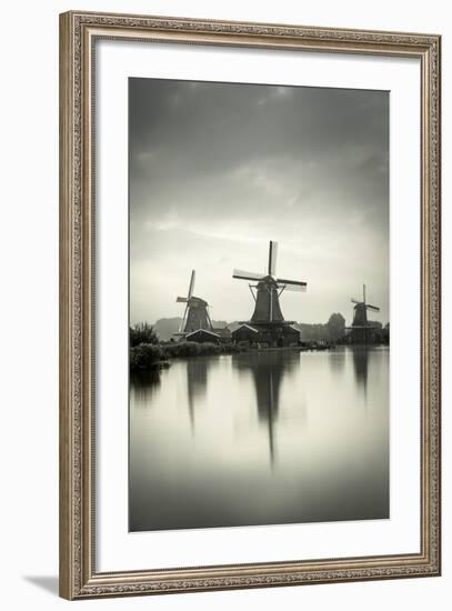 Netherlands, North Holland, Zaandam, Zaanse Schans Windmills-Alan Copson-Framed Photographic Print