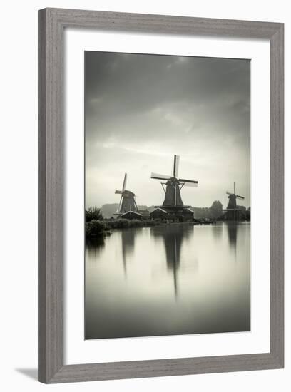 Netherlands, North Holland, Zaandam, Zaanse Schans Windmills-Alan Copson-Framed Photographic Print