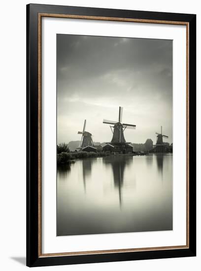 Netherlands, North Holland, Zaandam, Zaanse Schans Windmills-Alan Copson-Framed Photographic Print