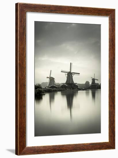 Netherlands, North Holland, Zaandam, Zaanse Schans Windmills-Alan Copson-Framed Photographic Print