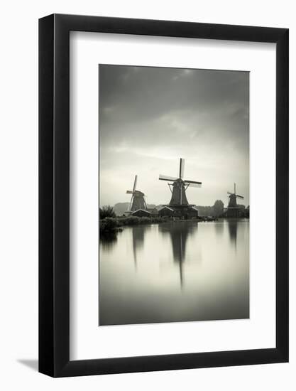 Netherlands, North Holland, Zaandam, Zaanse Schans Windmills-Alan Copson-Framed Photographic Print