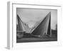 Netherlands Pavilion at Brussels Fair, Designed by Le Corbusier, Shown Being Built-null-Framed Photographic Print