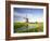 Netherlands, Polder Landscape, Alkmaar, Canal, Windmill-Thonig-Framed Photographic Print