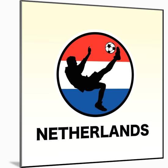 Netherlands Soccer-null-Mounted Giclee Print