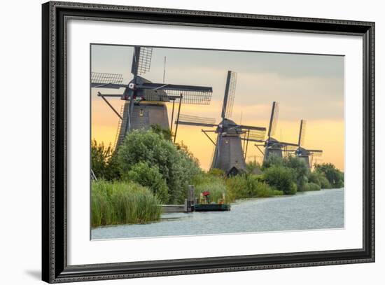 Netherlands, South Holland, Kinderdijk (Unesco World Heritage Site)-Alan Copson-Framed Photographic Print