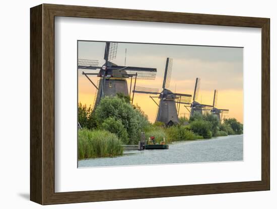 Netherlands, South Holland, Kinderdijk (Unesco World Heritage Site)-Alan Copson-Framed Photographic Print