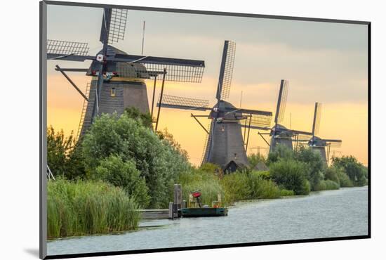 Netherlands, South Holland, Kinderdijk (Unesco World Heritage Site)-Alan Copson-Mounted Photographic Print