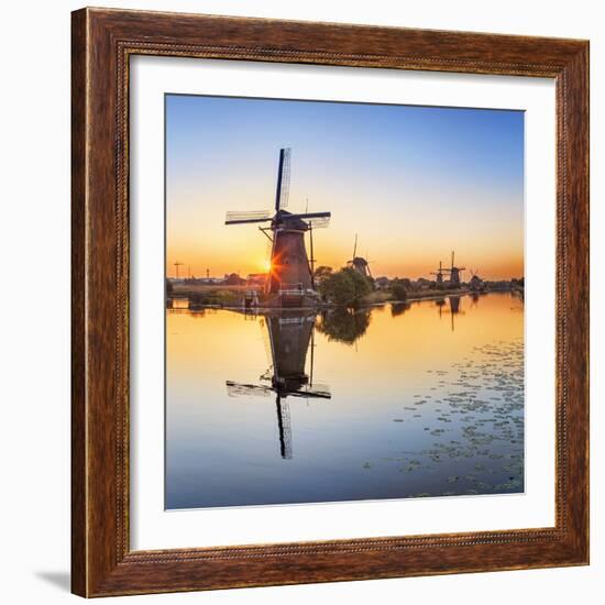 Netherlands, South Holland, Kinderdijk. Windmills-Francesco Iacobelli-Framed Photographic Print