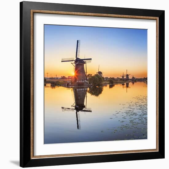 Netherlands, South Holland, Kinderdijk. Windmills-Francesco Iacobelli-Framed Photographic Print