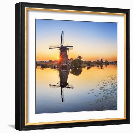 Netherlands, South Holland, Kinderdijk. Windmills-Francesco Iacobelli-Framed Photographic Print