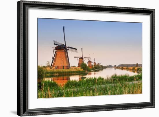 Netherlands, South Holland, Kinderdijk. Windmills-Francesco Iacobelli-Framed Photographic Print