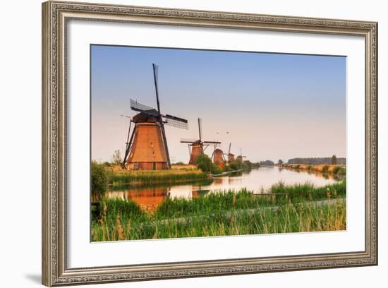 Netherlands, South Holland, Kinderdijk. Windmills-Francesco Iacobelli-Framed Photographic Print