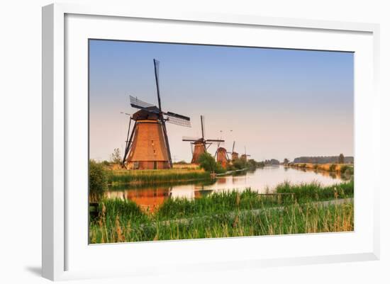 Netherlands, South Holland, Kinderdijk. Windmills-Francesco Iacobelli-Framed Photographic Print