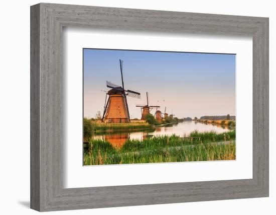 Netherlands, South Holland, Kinderdijk. Windmills-Francesco Iacobelli-Framed Photographic Print