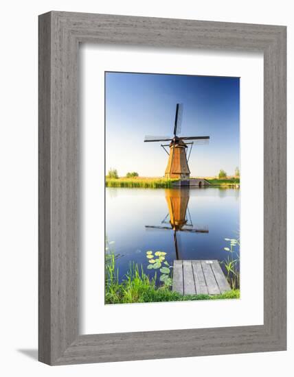 Netherlands, South Holland, Kinderdijk. Windmills-Francesco Iacobelli-Framed Photographic Print