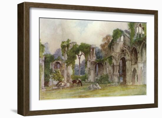 Netley Abbey, East Window-Warwick Goble-Framed Art Print