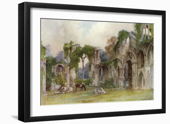 Netley Abbey, East Window-Warwick Goble-Framed Art Print