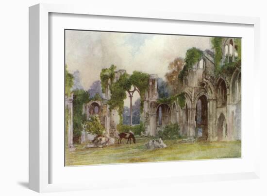 Netley Abbey, East Window-Warwick Goble-Framed Art Print