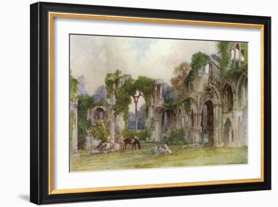 Netley Abbey, East Window-Warwick Goble-Framed Art Print