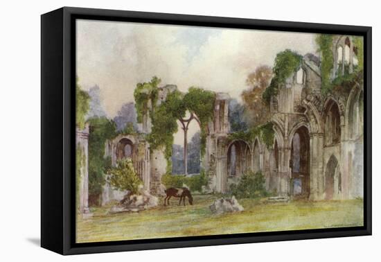 Netley Abbey, East Window-Warwick Goble-Framed Stretched Canvas