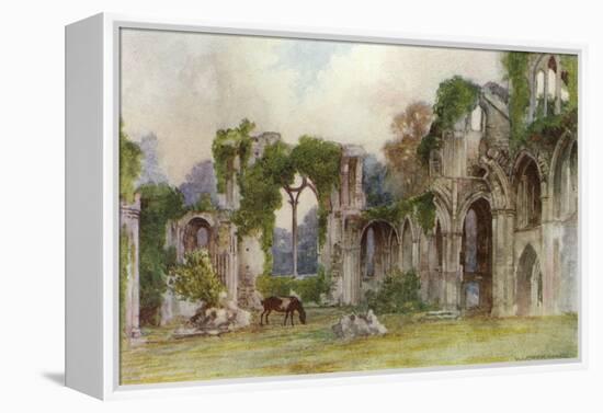 Netley Abbey, East Window-Warwick Goble-Framed Stretched Canvas