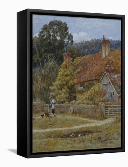 Netley Farm, Shere, Surrey-Helen Allingham-Framed Premier Image Canvas