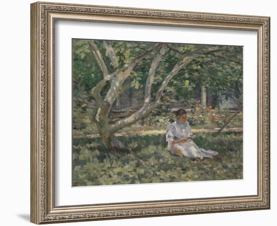 Nettie Reading, C.1894-Theodore Robinson-Framed Giclee Print